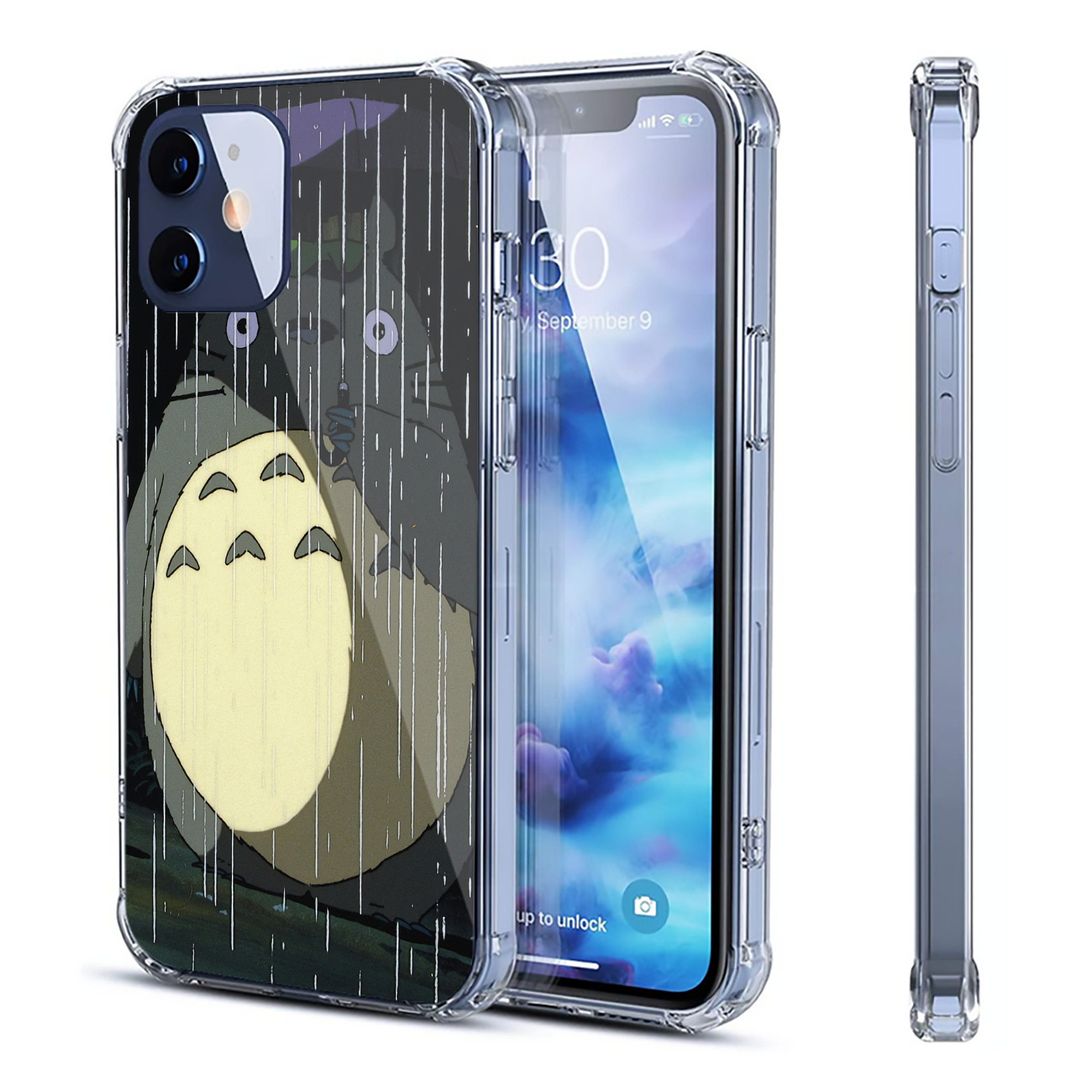 （画像用） となりのトトロ 草壁メイ 草壁サツキ My Neighbor Totoro Satsuki Kusakabe Mei Kusakabe 【iPhone 12シリーズ対応】透明スマホケース（クリアソフトケース）